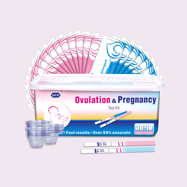 30+10 : 30 Ovulation LH test strips and 10 Pregnancy HCG test strips